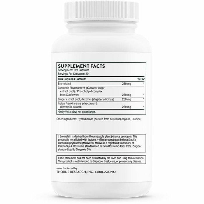 Thorne Phytoprofen 60 capsules supplement facts label
