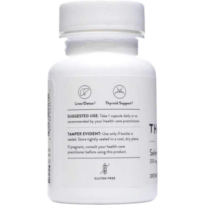 Thorne Selenium 200 mcg 60 capsules suggested use label