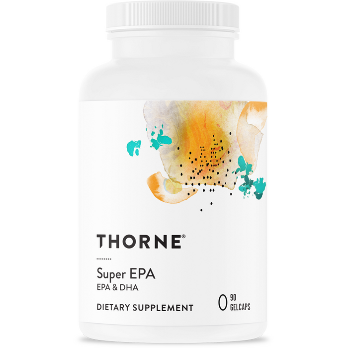 Thorne Super EPA NSF, 90 gelcaps, front of bottle
