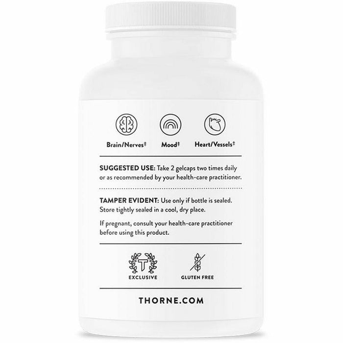 Thorne Super EPA Pro 120 gelcaps suggested use label