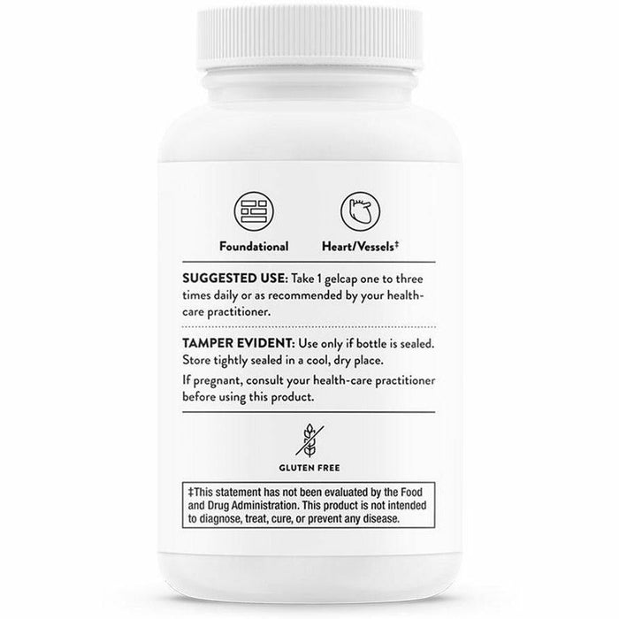 Thorne Ultimate-E 60 capsules suggested use label