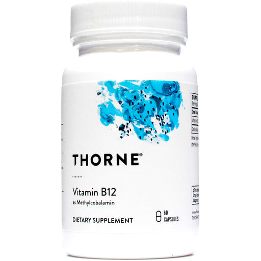 Thorne Vitamin B12 1 mg, 60 capsules, front of bottle