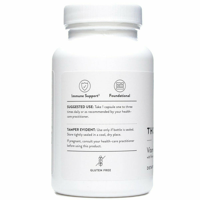 Thorne Vitamin C with Flavonoids 90 capsules suggested use label
