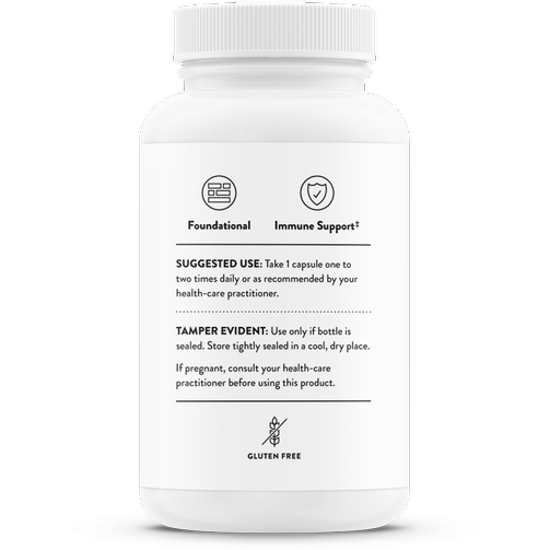 Thorne Zinc Bisglycinate 30 mg 60 capsules suggested use label