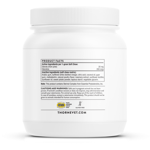 ThorneVet ModucareVET 90 soft chews product facts label