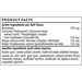 ThorneVet PhytoprofenVET 60 soft chews product facts panel, close-up