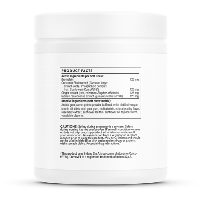 ThorneVet PhytoprofenVET 60 soft chews product facts label