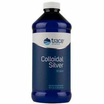 Trace Minerals Research Colloidal Silver 30 ppm, 16 fl oz, front of bottle