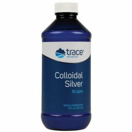 Trace Minerals Research Colloidal Silver 30 ppm, 8 fl oz, front of bottle