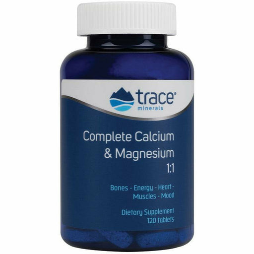 Trace Minerals Research Complete Cal/Mag 1:1, 120 tablets, front of bottle