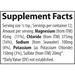 Trace Minerals Research Endure 4 fl oz supplement facts label