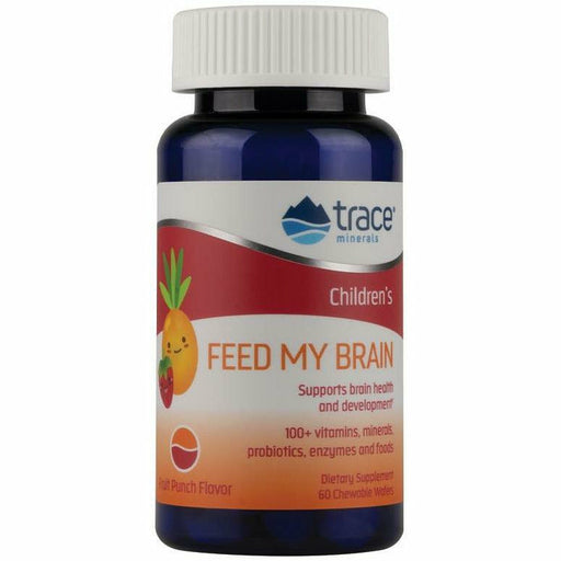 Trace Minerals Research Feed My Brain for Children, 60 wafers, front of bottle