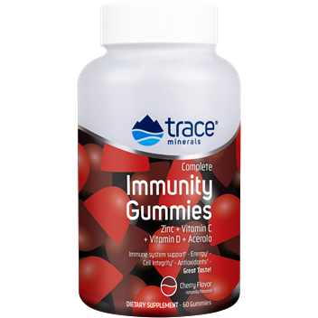 Trace Minerals Research Immunity Gummies, 60 gummies, front of bottle