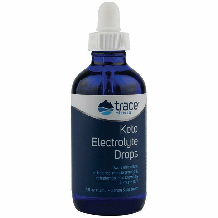 Trace Minerals Research KETO Electrolyte Drops, 4 fl oz, front of bottle