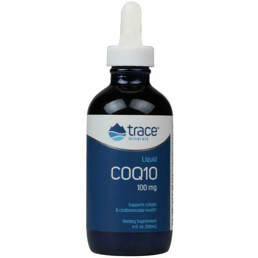 Trace Minerals Research Liquid CoQ10 100 mg, 4 fl oz, front of bottle
