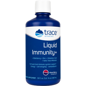 Trace Minerals Research Liquid Immunity+, 30 fl oz, front of bottle