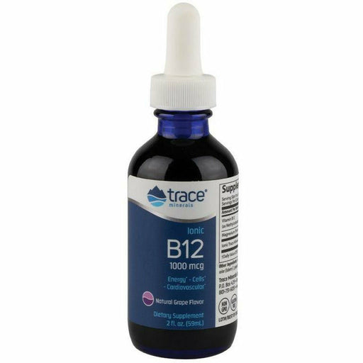 Trace Minerals Research Liquid Ionic B12, 2 fl oz, front of bottle