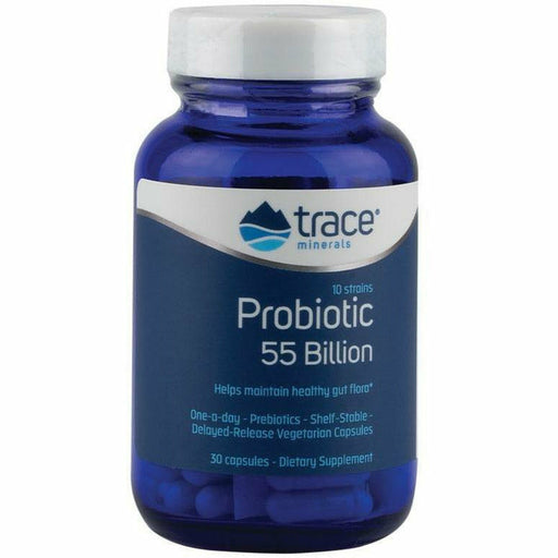 Trace Minerals Research Probiotic 55 Billion, 30 capsules, front of bottle