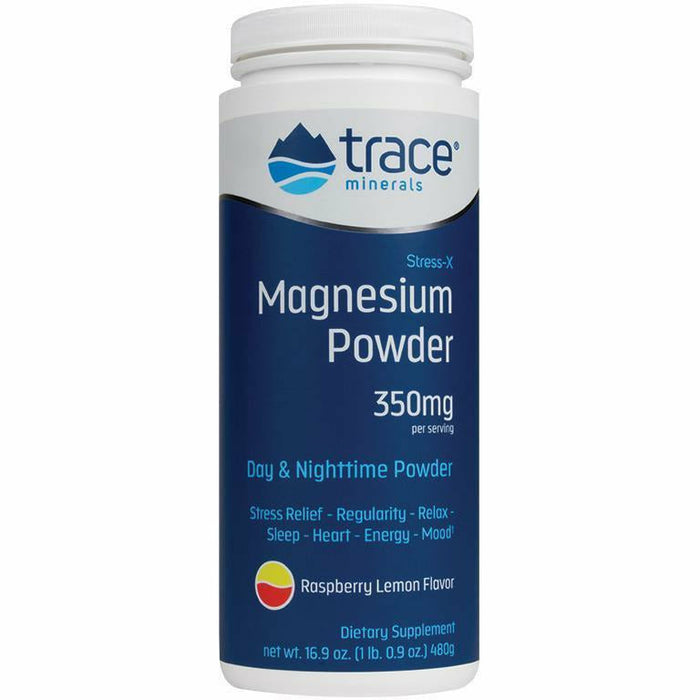Trace Minerals Research Stress-X Magnesium Raspberry Lemon, 8.5 oz, front of container