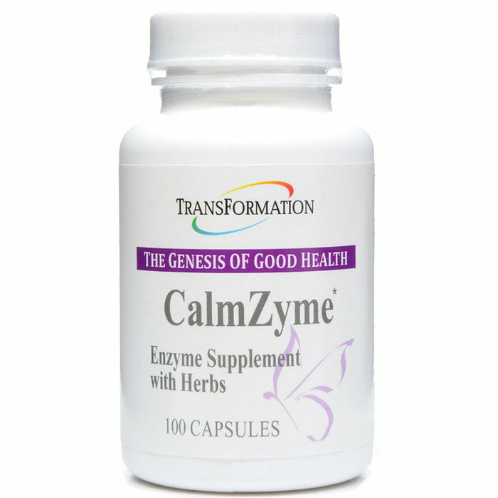 Transformation Enzymes CalmZyme, 100 capsules, front of bottle