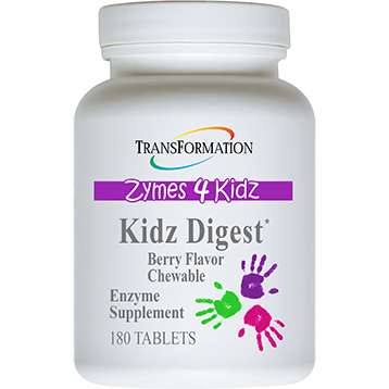 Transformation Enzymes Kidz Digest Chewable, 180 chewable tablets, front of bottle