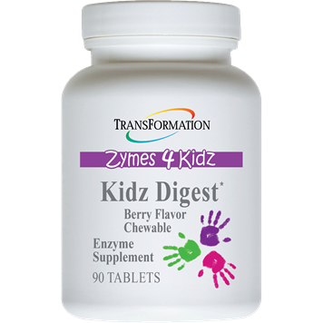 Transformation Enzymes Kidz Digest Chewable, 90 chewable tablets, front of bottle