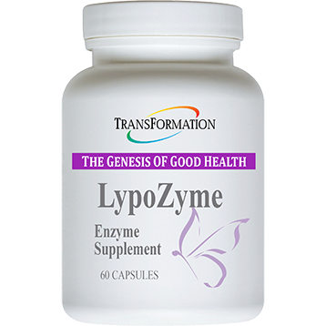 Transformation Enzymes LypoZyme, 60 capsules, front of bottle