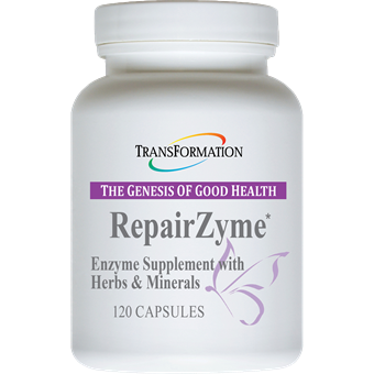 Transformation Enzymes RepairZyme, 120 capsules, front of bottle