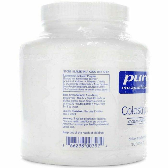 Pure Encapsulations, Colostrum 40% IgG 450 mg 180 capsules Recommendations