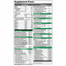Vibrant Health Green Vibrance 240 vegetable capsules supplement facts label