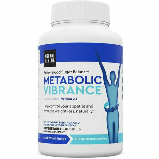 Vibrant Health Metabolic Vibrance, 90 capsules, front of bottle