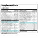 Vibrant Health Metabolic Vibrance 90 capsules supplement facts label