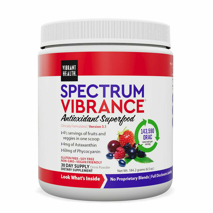 Vibrant Health Spectrum Vibrance, 30 servings, front of jar