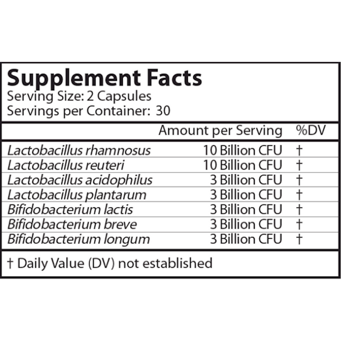 Vinco LadyBiotic UTH 60 capsules supplement facts label