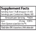 Vinco Liposomal Iron 2 fl oz supplement facts label