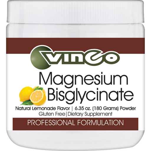 Vinco Magnesium Bisglycinate, 6.35 oz, front of container