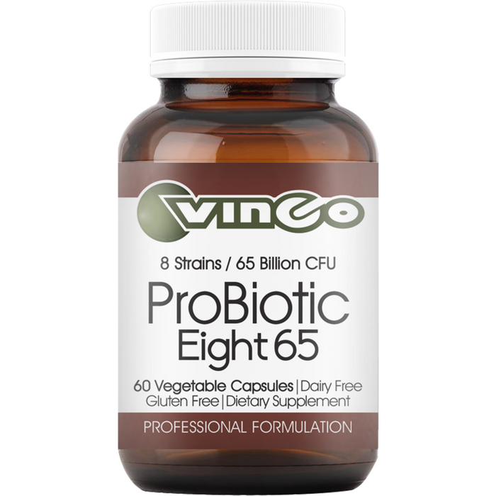 Vinco ProBiotic Eight 65, 60 capsules, front of bottle