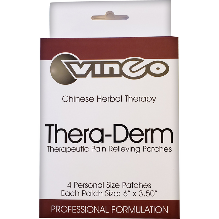 Vinco Thera-Derm, 4 patches, front of box