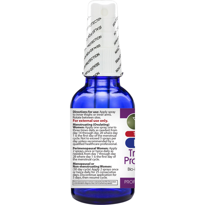 Vinco Transdermal Progesterone 2 fl oz suggested use label
