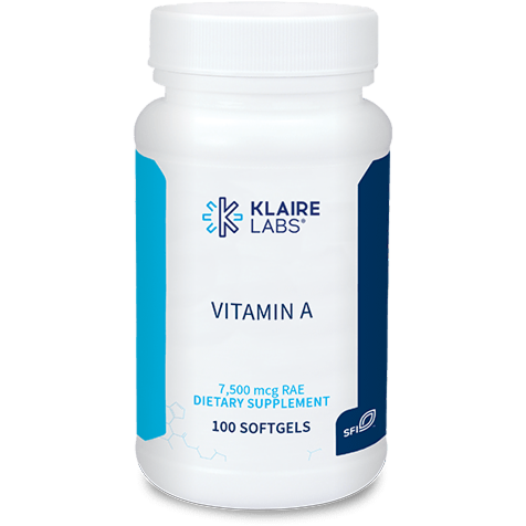 Klaire Labs, Vitamin A 25000 IU 100 gels