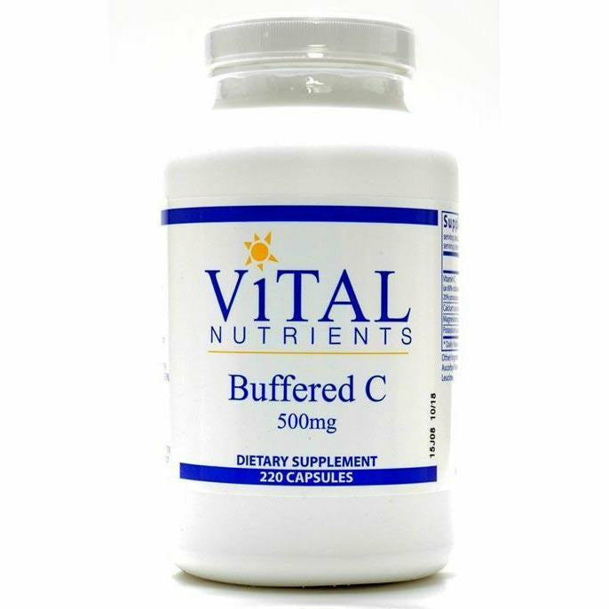 Vital Nutrients Buffered C 500 mg, 220 capsules, front of bottle