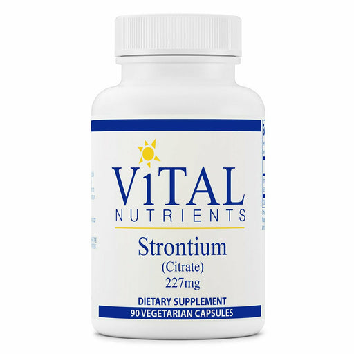 Vital Nutrients Strontium 227 mg, 90 veg capsules, front of bottle