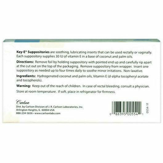 Vitamin E Suppositories 12 supp by Carlson Labs