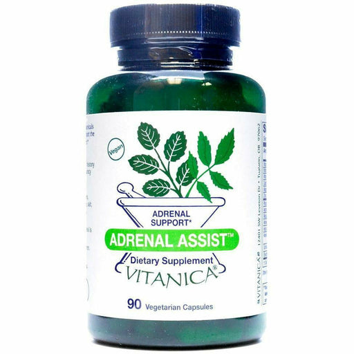 Vitanica Adrenal Assist, 90 veg capsules, front of bottle