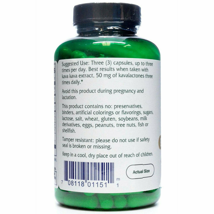 Vitanica Bladder Ease 180 veg capsules side label