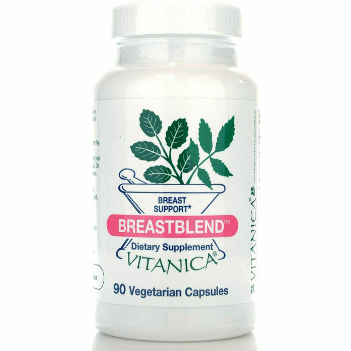Vitanica BreastBlend, 90 veg capsules, front of bottle