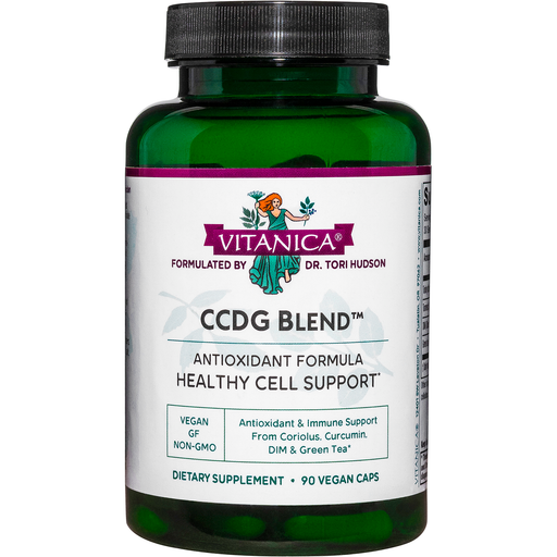 Vitanica CCDG Blend, 90 capsules, front of bottle