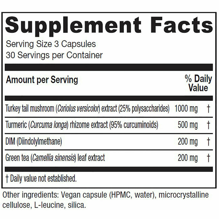 Vitanica CCDG Blend 90 capsules supplement facts label