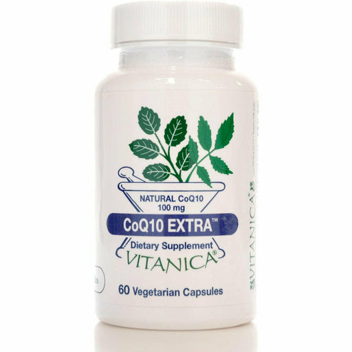 Vitanica CoQ10 Extra 100 mg, 60 capsules, front of bottle