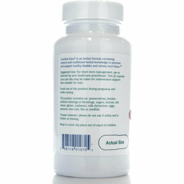 Vitanica CranStat Extra 60 capsules side label